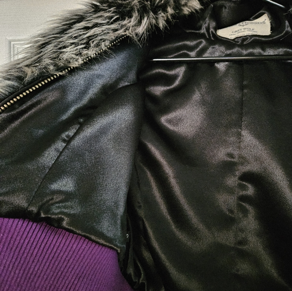Spirithood cropped Greywolf Bomber Jacket Small - Picture 2 of 6